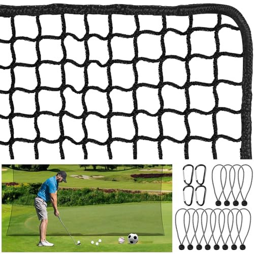 Golf Practice Net, 10 x 20 Ft Golf Hitting Nets Heavy Duty Nylon Golf Netting for Garage Backyard