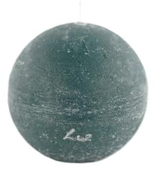 Rasteli Luz Your Senses Kerze – Kugelkerze Grün-Atlantik Tief D 10 cm Pro 2 Stück