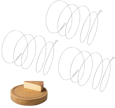Xinglinsaiter Stainless Steel Cheese Slicer Wires 32 Long, for Soft and Hard Cheese, Butter, Soap(3 Cutting Replacement Wires Only 32 Long)
