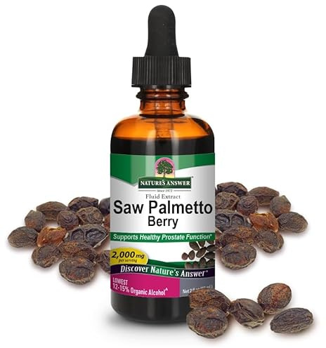 Natural's Answer SawPalmeto Berry, 2000mg per Serving, Organic Alcohol, 60 ml