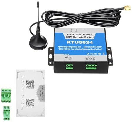 KONGMM Motore per cancello Scorrevole Apricancello gsm Interruttore di accensione/spegnimento remoto Chiamata Gratuita Supporto Comando SMS 850/900/1800/1900 MHz