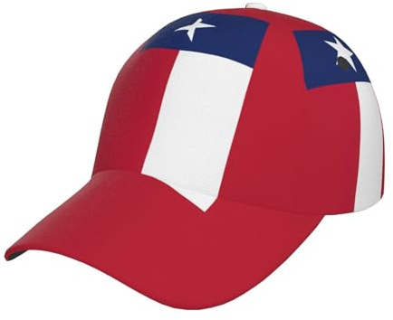 Flagge von Texas, stilvolle gebogene Baseballkappen, verstellbar, für Sommer, Strand und tropische Abenteuer, Schwarz, Schwarz , Einheitsgröße