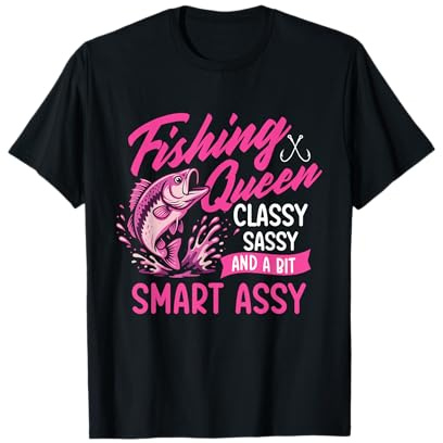 Fishing Queen - Fishing Lover Fisherman Angler Angling T-Shirt