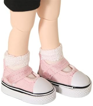 Uteruik BJD Dockskor 1/6 30 cm BJD SD docka platta skor docktillbehör rosa