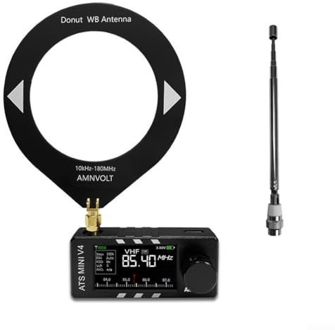 Si4732 pour mini radio, V4 pour ATS SI4732 pleine bande pour récepteur radio DSP, récepteur radio FM AM SSB toutes bandes haut-parleur intégré 1 W pour aventures en plein air, voyage et utilisation