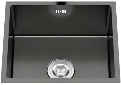HanDpi Lavello da Cucina in Acciaio Inox con cestello di Scarico Lavabo per Verdure da Cucina Piccolo Mini lavello a Vasca Singola Bar per pittori Lavabo sottopiano Incorporato Lavelli salvaspazio