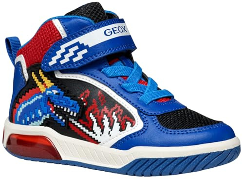 Geox J Inek Boy Basket, Rouge Royal, 29 EU
