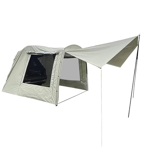 Familj Campingtält - Bilbaktält för utomhusresor, bärbart vattentätt takskydd för Minivan Schrägheck, rymligt 5-6-personers design för campingäventyr