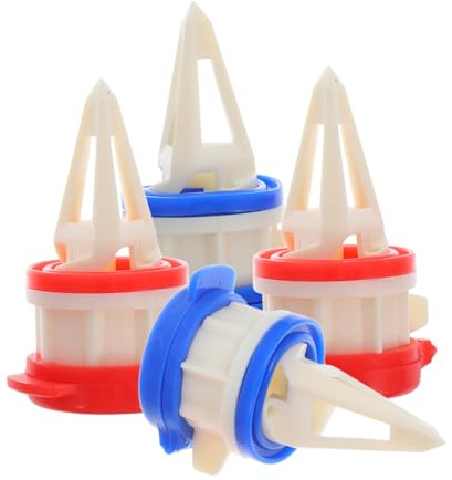 CHICAMPERA Milchausgießer 4 Stück-Pack mit Abdeckung aus Abs und Silikon Einfach zu Reinigen und Verwenden als Getränke Verlängerungsmundstück für Kasten Getränkeflaschen Zuhause