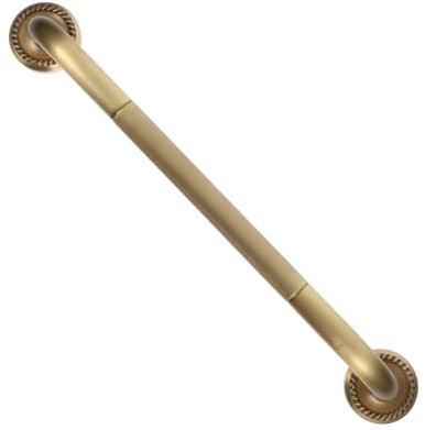 FONDOTIN Bathroom Grab Bar and Shower Safety Handrail for Seniors, Non-Skid Bathtub Grab Bars Wall Mount, Brass Elderly Support Handle for Bathroom Accessibility