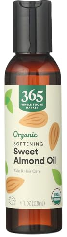 365 by Whole Foods Market, Organic Softening Sweet Almond Oil, Skin & Hair Care, 4 Fl Oz