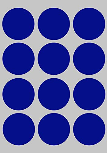 Klebepunkte Blau 38mm Aufkleber – Etiketten zur Farbcodierung Größe 3,8cm Sticker 180 Vorteilspack von Royal Green