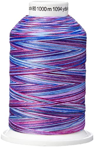 Unbekannt G730809-9944 Garn, Polyester, 9944 Violett/Blau/Rosa, 1000m, 1000 meter