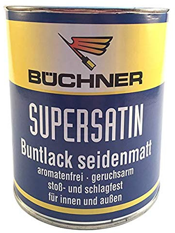 Büchner Supersatin Buntlack, seidenmatt, 375 ml (Moosgrün RAL 6005)