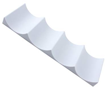 Yardwe Plastic Wine Water Bottle Display Mat Stacking Fridge Rack Organizer Cans Bottles Wine Holder for Countertops (Dark Blue)