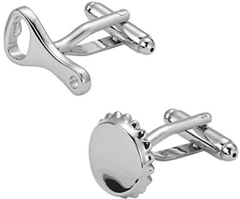 BMC-Designs Pair of Beer Bottle Opener Cap TOP Cufflinks Drink Alcohol Lager Shirt Gift UK Seller
