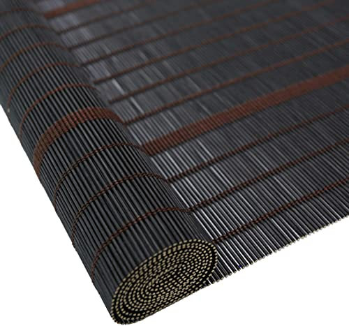MHUQIA Bambusrollo Blickdicht 70x200cm, Bambusvorhang, Jalousien, Sonnenschutz Und Sichtschutz Rollo Seitenzugrollo, FüR Fenster, TüRen, Garten, Balkon