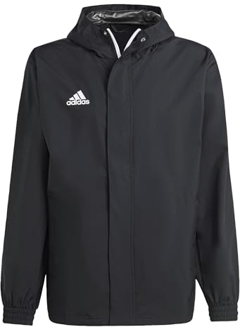 adidas Men's Entrada 22 All-Weather Jacket, Black, L