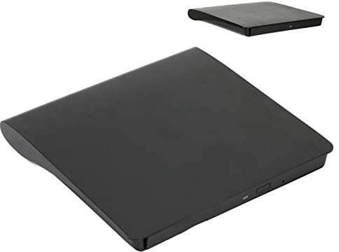 Externes DVD Laufwerksgehäuse, 5 Gbit/S Hochgeschwindigkeitsübertragung, Das USB 3.0 zu Slimline Sata ODD Gehäuse Ist Nur mit 9,5 Mm Optischen Laufwerken für WINDOWS XP 2003, WIN7(Schwarz)