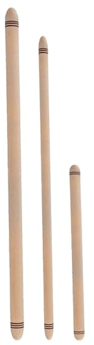Set di 3 mattarelli in legno di diverse dimensioni, compatibili per cottura, pasta, pasta, cucina, pizza, baklava turco