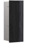 emco Módulo de inodoro asis pur con tope de puerta izquierda para puerta delantera de cristal, empotrable, 435 mm, color negro