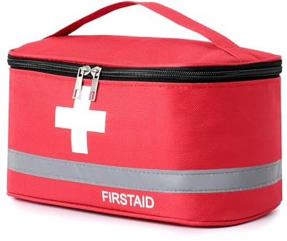 Romon Borsa Pronto Soccorso Viaggio, Impermeabile Kit di Pronto Soccorso Vuota, Alta capacità Borsa Medica Portatile Sportiva, Kit Medico Vuota per Viaggio Ufficio Casa All'aperto