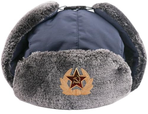 Lpitoy Wintermützen Für Damen Und Herren, wasserdichte Trappermütze, Uschanka-mütze Ohrenklappen, Winterwarme Russische Bombermützen Für Kaltes Wetter