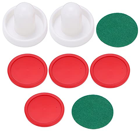 Aladeno 2 st 60mm Air Hockey Pushers Air Hockey Puckar Bord Hockey Pushers Set Air Hockey Puckar och paddlar Ergonomisk design Hockey Målvakter Spelbord Tillbehör