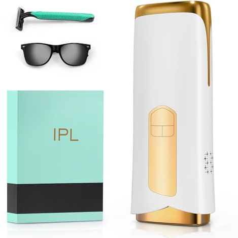 IPL Laser Hair Removal Device with Cooling System, Upgraded 3 Functions Hair Removal Device, 999,900 Flashes, Painless Hair Removal Device for Women Men Bikini Line Armpits Full-Body Hair Removal