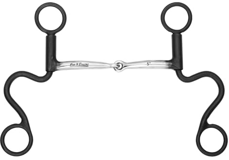 BAR H EQUINE Western Antik Kurzschaft Gebiss Single Jointed Smooth Trense Mundstück