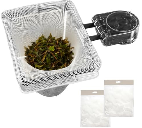 Filtro di scarico da cucina con ventosa – 2 in 1 scolapasta con 100 inserti filtranti e porta straccio, colino per lavello, scolapasta in plastica, scolapiatti e organizer da cucina (nero)