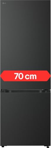 LG GBBW726AEV Frigorifero Combinato, Larghezza 70 cm Fit & Max, Classe A, Raffreddamento Ottimizzato con AI Saving, Total No Frost, Door e Linear Cooling, 465 L, Smart Inverter, Wi-Fi, Nero