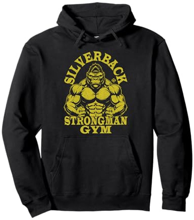 96.4% Silverback Gym apparel, body building, Strongman, ape Pullover Hoodie