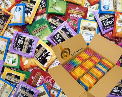 Twinings Bolsas de té con etiquetas clásicas y aromatizadas individualmente (100 sobres de té)