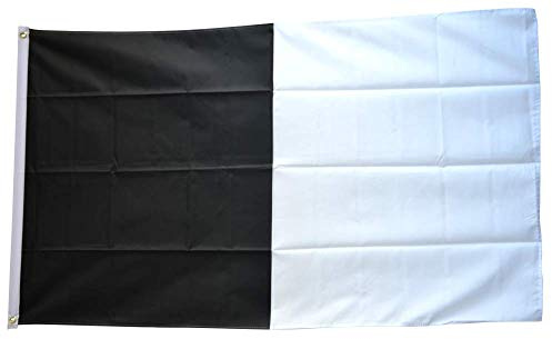 Flaggenfritze® Flagge/Fahne Schwarz-Weiß - 90 x 150 cm