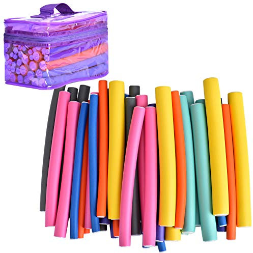 Bigodini per Capelli Queta, 42 Pezzi, Schiuma, Flessibili, Ricci Belli e Naturali, Nessun Danno