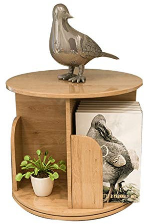 jbshop Bücherregal Raumteiler Desktop rotierende Bücherregal Bürospeicherregal Organizer Bürobedarf Multifunktionale Bücherregal Kinder Bücherregal (Gelb) Büroregal Aktenregal Ordnerregal (Color : A)