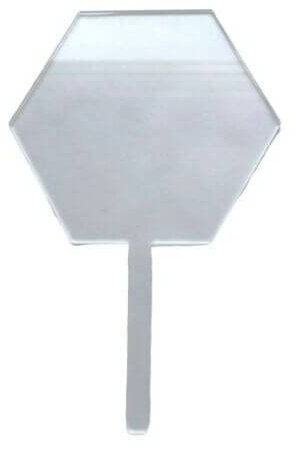 25 Blank Clear 3mm Acrylic Cake Toppers Bulk Wholesale Acrylic Shapes (HEXAGON)
