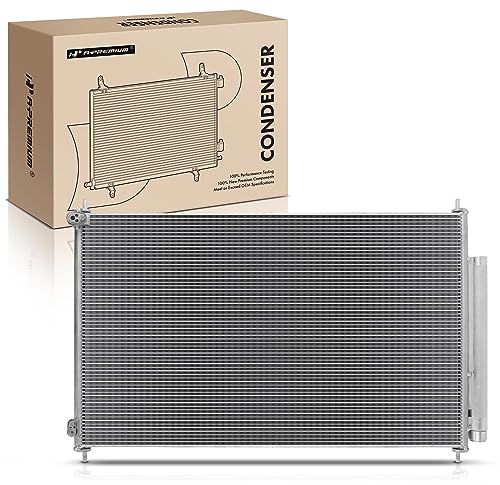 A-Premium Air Conditioning A/C Condenser Compatible with Honda Pilot 2009-2015 3.5L, Sport Utility, Replace# 80110SZAA01