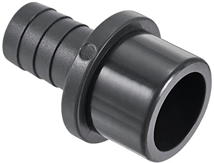 M METERXITY 1 Paquet PVC Tuyau Raccord - Eau Tube Connecteur, 20mm Barbillon Droit Tuyau Joint, Appliquer à Extérieur/Jardin/Piscine (OD 32mm, Noir)