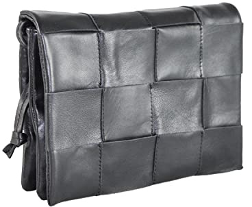 Zerimar Sacs Bandoulière Femme Cuir - Sacs Portés épaule Femme - Petit Modernes Sacoche Femme - Sacs Portés Main Femme - Sacs à Main Femme Large Bandoulière - Mesures 21x18x8cm - Couleur Noir-Napa