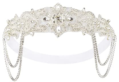 BABEYOND Accessorio da donna anni '20, accessorio vintage stile Gatsby, accessorio per capelli anni '20