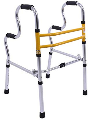 Walker Un dispositivo di ausilio alla deambulazione per anziani e disabili, un telaio per braccioli, pieghevole, leggero e facile da trasportare, regolabile in altezza (deambulatore) Va tutto bene