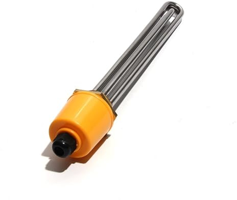 SSIMOO 220V/380V Heating Element DN40/1.5 Immersion Heater Parts 3KW/4.5KW/6KW/9KW/12KW 201SS for Water Tank/Homebrew kindly (Color : 3KW 195mmL, Size : 5-380V)