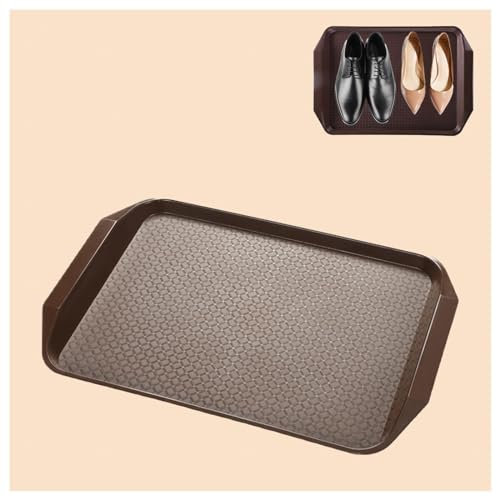 COAYHEL Schuhabtropfschale 3er Set Schuhmatte Innen Schuhablage Schuhabtropfschale Für Garten, Schlammzimmer, Eingangsbereich, Garage Abtropfschale,Brown
