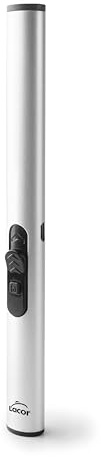 Lacor - 68959 - Accendino Chip Elettrico, Per Cucina a Gas, Barbecue, Con Sistema di Sicurezza, Impulsi Elettrici, Indicatore LED Livello di Carica, Ricaricabile, Connessione USB, Altezza 18 cm