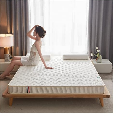 Matratzenschoner für Einzelbett und halb Doppelbett aus Latex, Matratze für Einzelbett, faltbar, für Schlafzimmer, ergonomische 7-Zonen-Matratze mit hoher elastischer Unterstützung, feste Matratze