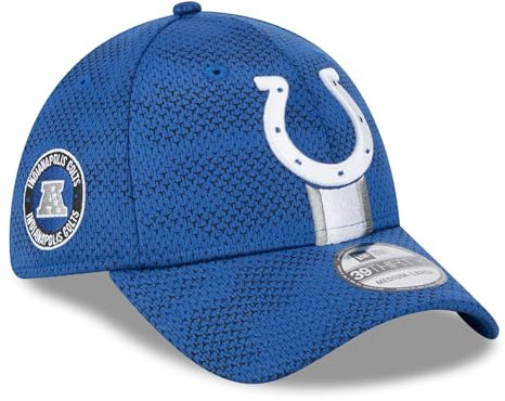 New Era Herren Royal Indianapolis Colts 2024 Sideline Secondary Logo 39Thirty Flex Hat