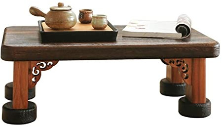 IUBGFTO Couchtische Couchtisch Japanischer Tatami-Tisch Klappbarer Niedriger Tisch Zen-Teetisch Cocktailtisch Tabletttisch Holz-Couchtische für Zuhause Wohnzimmer Balkon Büro