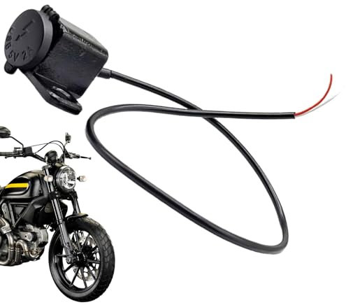 Caricabatterie USB per moto - Presa di corrente impermeabile per moto adattatore USB resistente alla pioggia per moto | Adattatore di presa di corrente per moto con coperchio, porta di ricarica